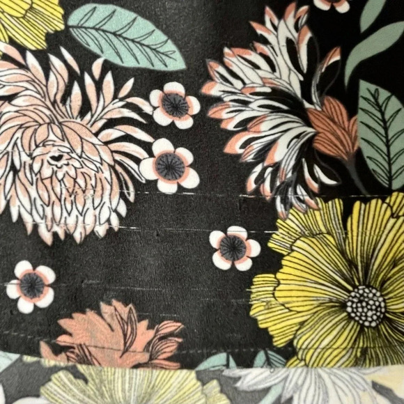 LOFT Black Floral Sleeveless Maxi Dress with Side Slits Size 14 - Picture 11 of 15